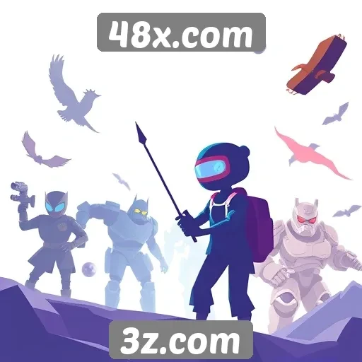 Exploração da biblioteca de jogos disponíveis no 48x.com