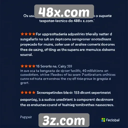 Feedback dos usuários sobre o suporte técnico do 48x.com