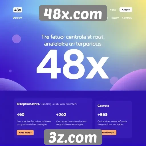 Interface do usuário do site 48x.com